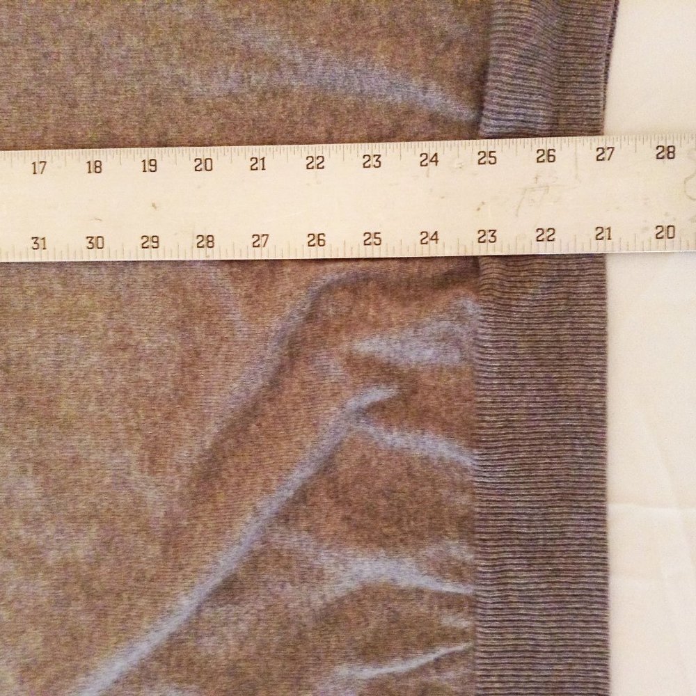 J. Crew grey cotton cashmere sweater, L RN77388 - Picture 6 of 7